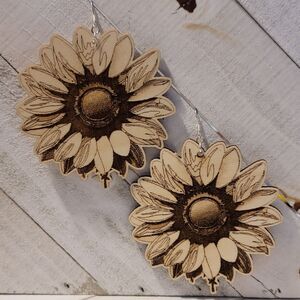 Large Oversized Sunflower Earrings